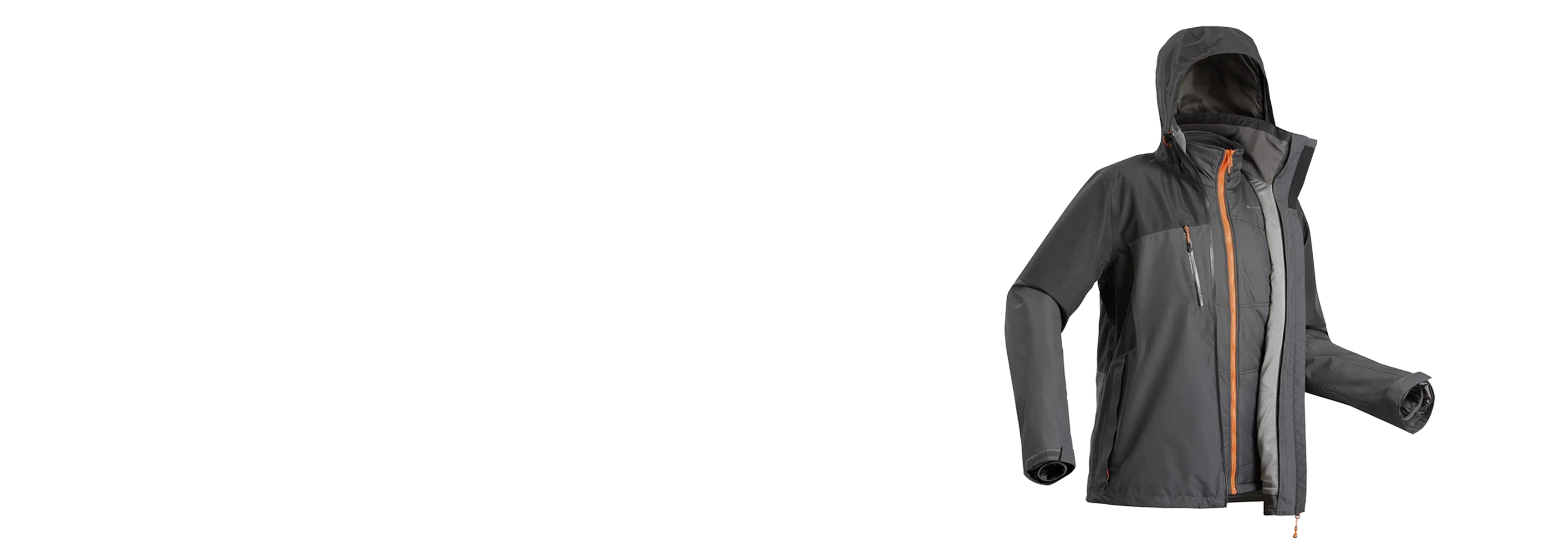 Jaqueta Masculina de Trilha 3 em 1 SH500 