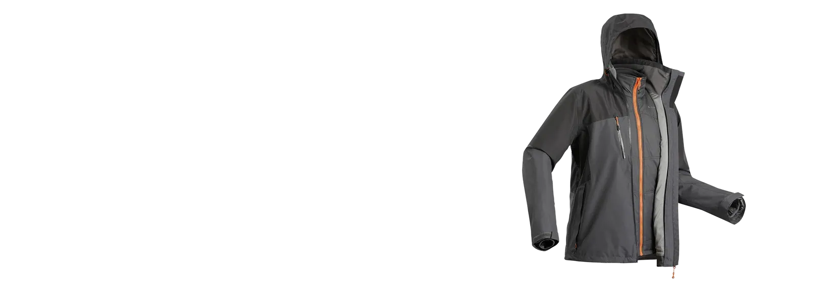 Jaqueta Masculina de Trilha 3 em 1 SH500 